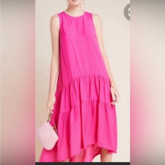 Anthropology Maeve Marlene tiered dress. Size large. - Picture 2 of 12